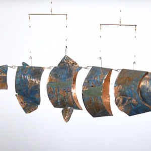 Salmon Copper Mobile By KE
